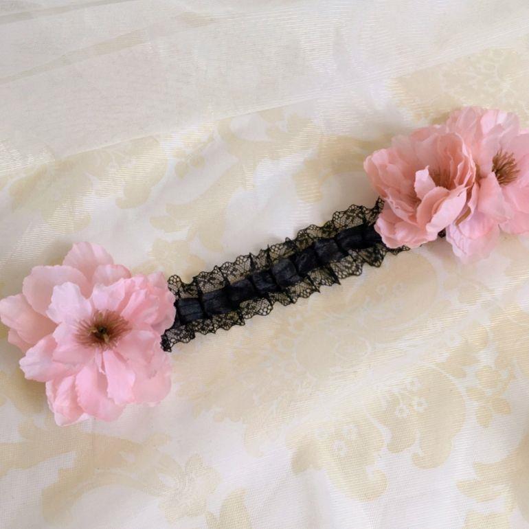 Lolita Handmade Lace Hairband - Gothic Dark Sweet Punk Flower Headwear for Girls