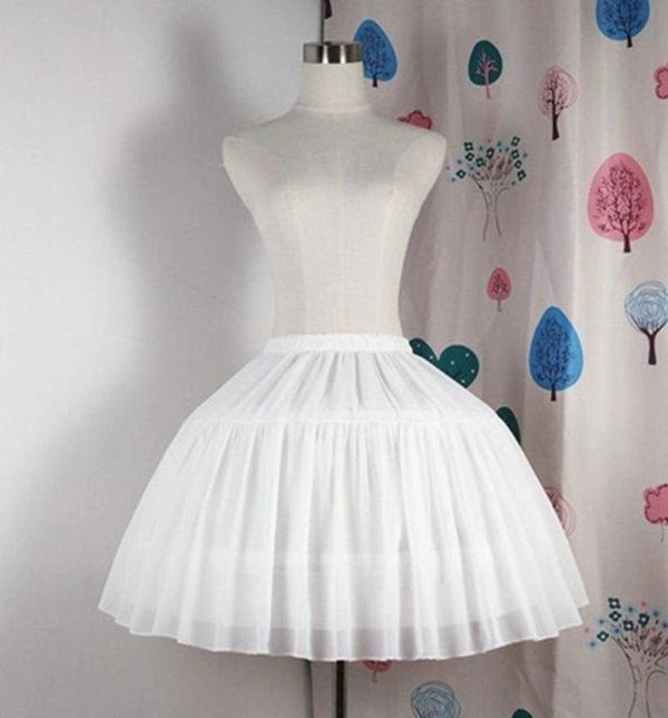 Krncrlo - Adjustable Lolita Hoop Puffy - Petticoat, 17.7" (45 cm) Petticoat