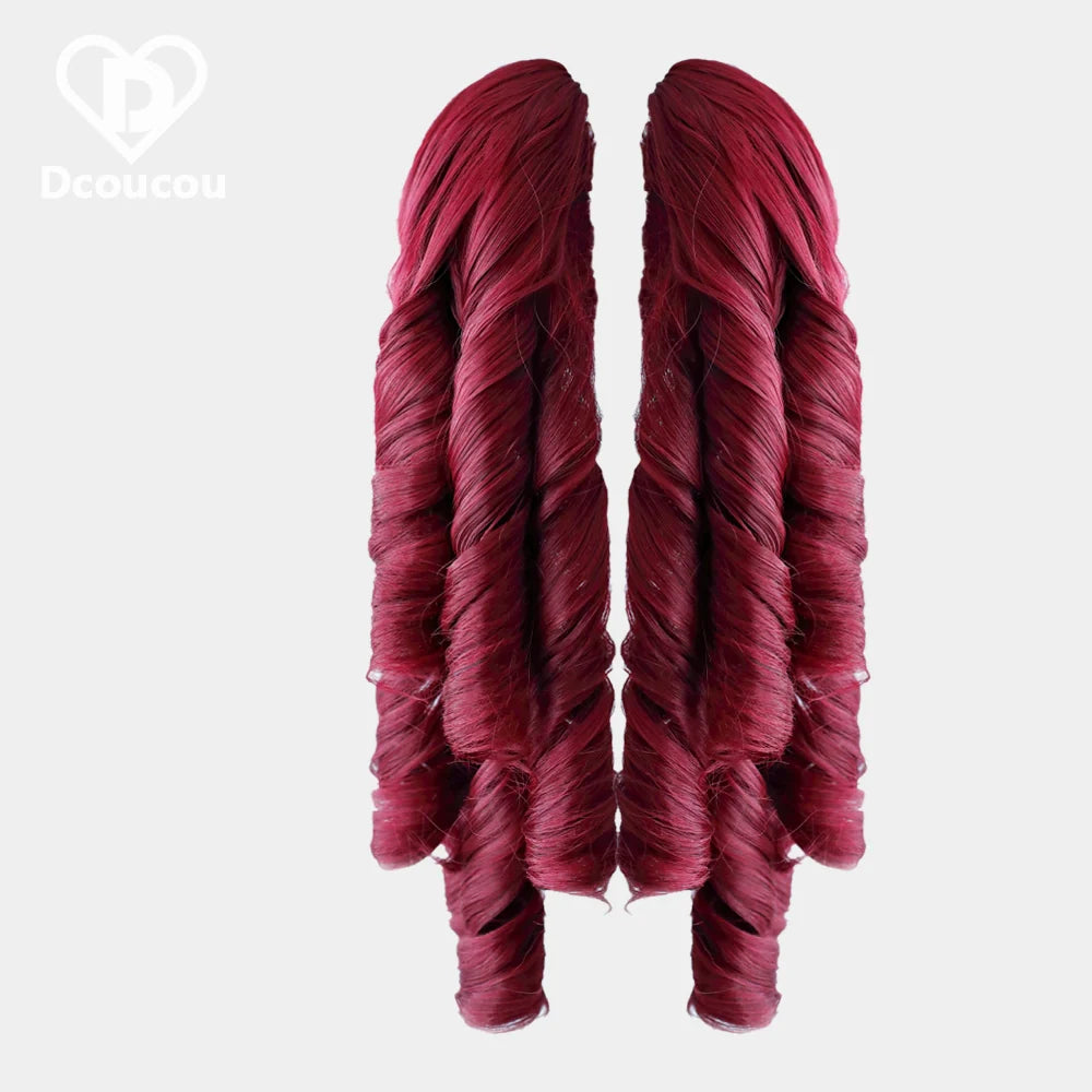 Dcoucou - Style 2 Mix & Match - 42cm Roman Curls with Tiger Clip Accessories Wig