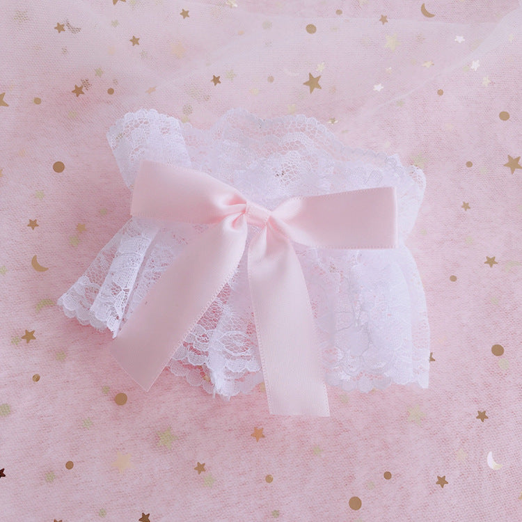 Girly Lolita Lace Hand Sleeves Bowknot Sleeves Lolita Decorative Small Items Cute Dress Small Skirt LO Girl KC