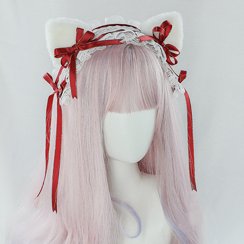 Lolita Headwear Hair Accessories Cute Plush Comic Exhibition Cosplay Dress Up Party fashion Accessories Astrology Cat Hairband