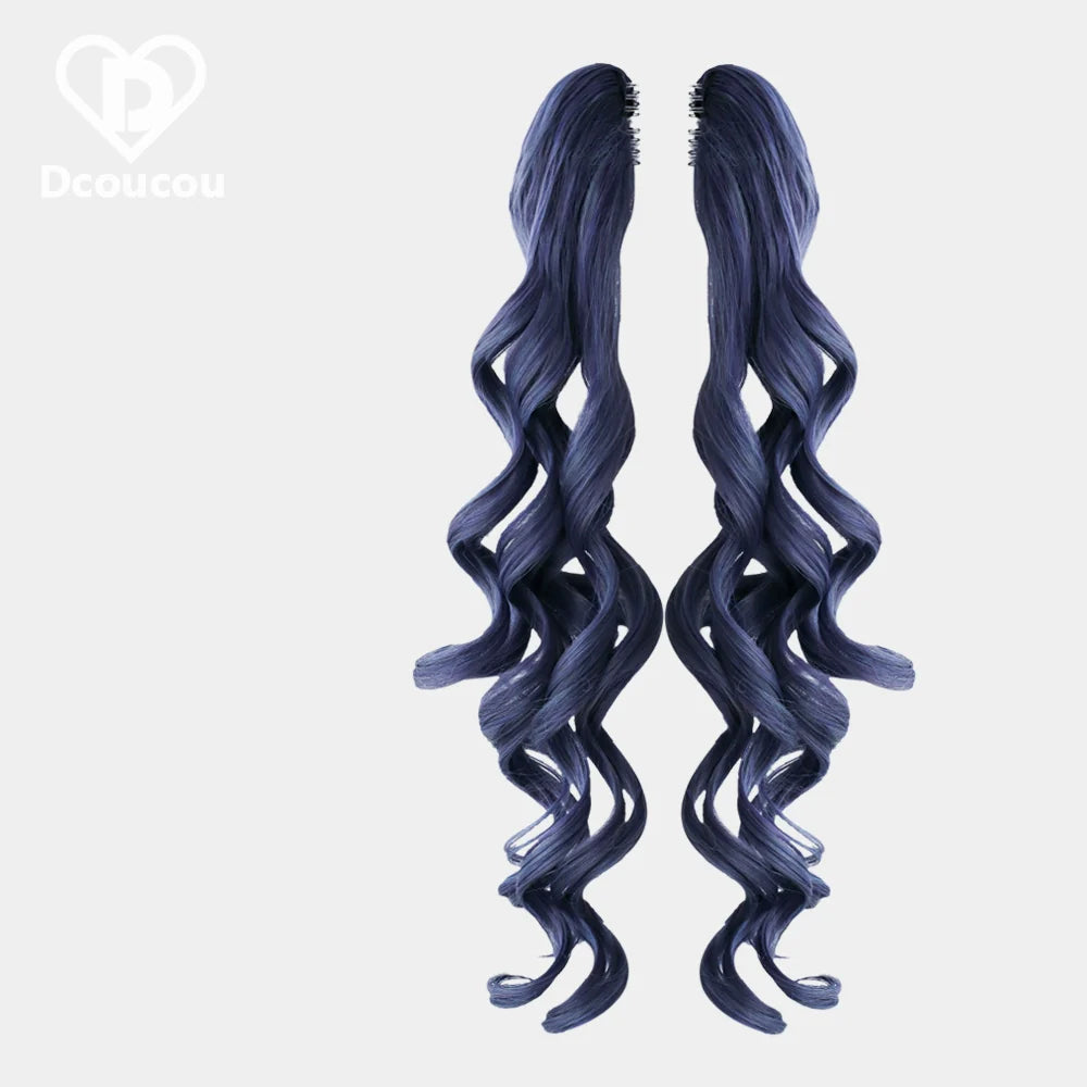 Dcoucou - Style 3 Mix & Match - 47cm Roman Curls with Tiger Clip Accessories Wig