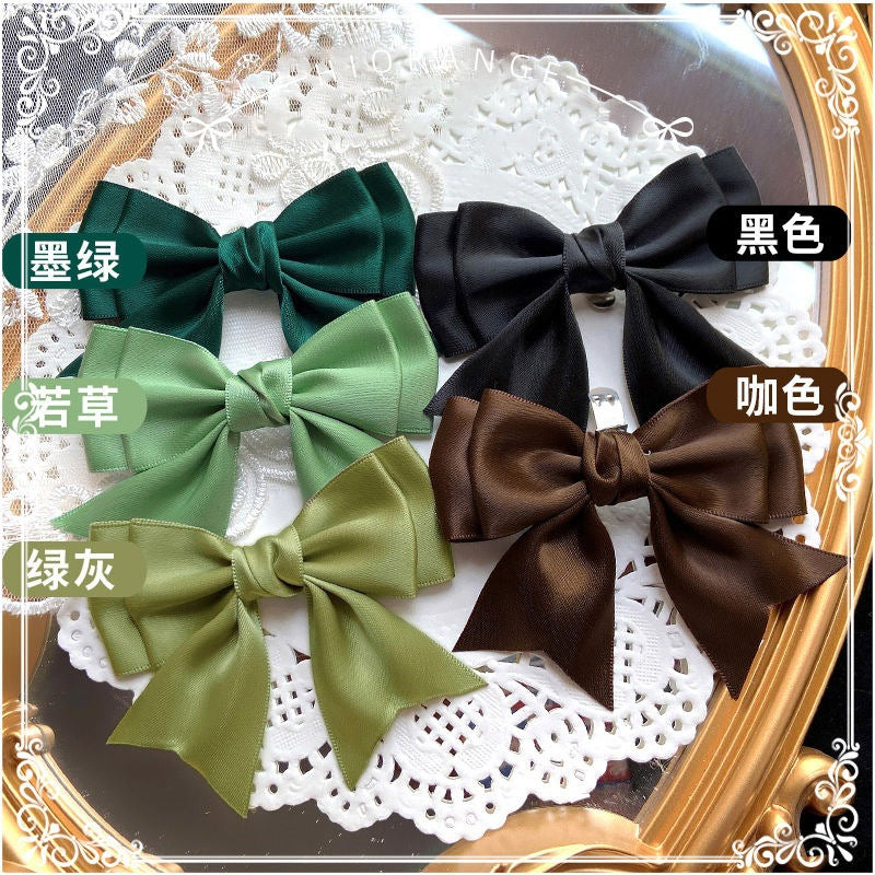 Sweet and Cute Girl Multi-color Lolita Shoe Clips Versatile Bow Shoe Buckles JK Basic Shoe Flowers