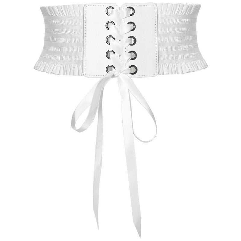 Lolita Lolita Outerwear Lace-Up Waist Punk Gothic Steam Retro Waist Belt Cool Lolita Dress Matching Women Cosplay