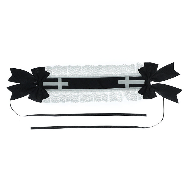 Lolita Bow Lace Hairband - Handmade Cute Anime Girl Hair Clip