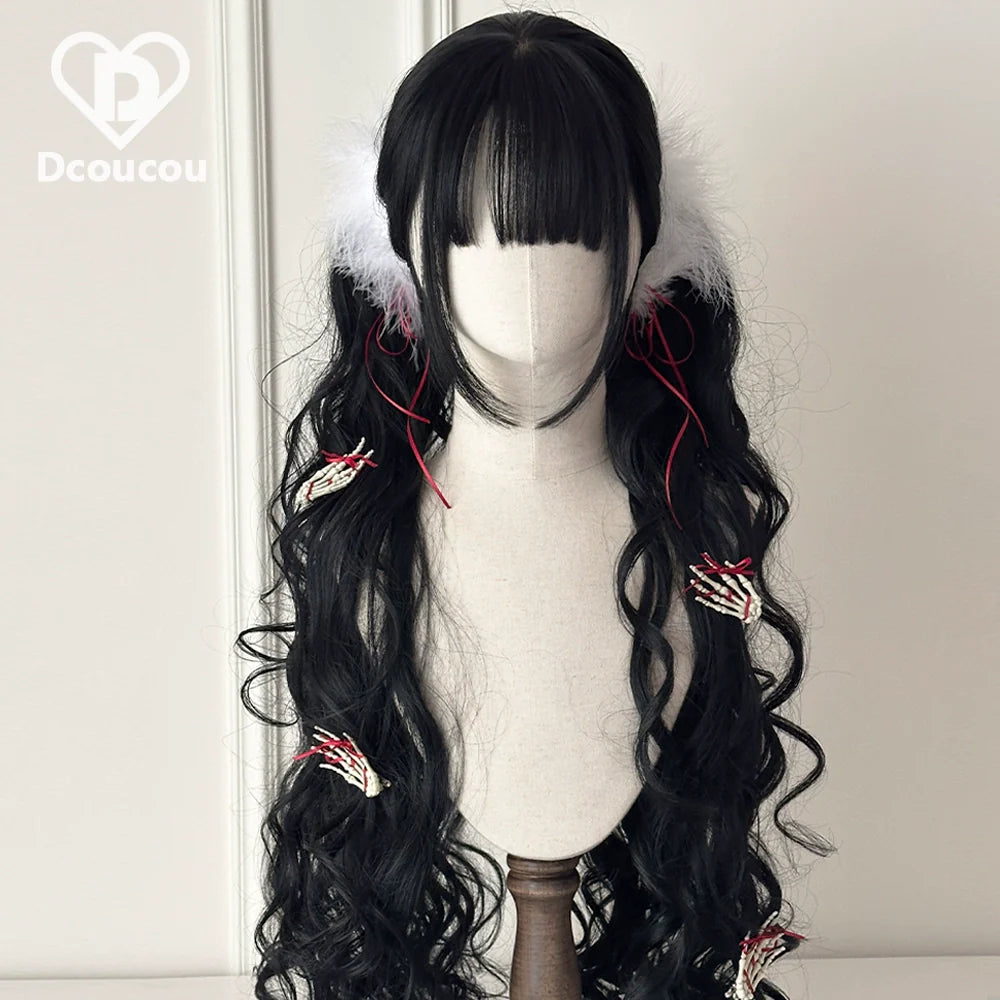 Dcoucou - Herbalist Girl - 70cm Vintage Hime-style Lolita Double Ponytails Wig