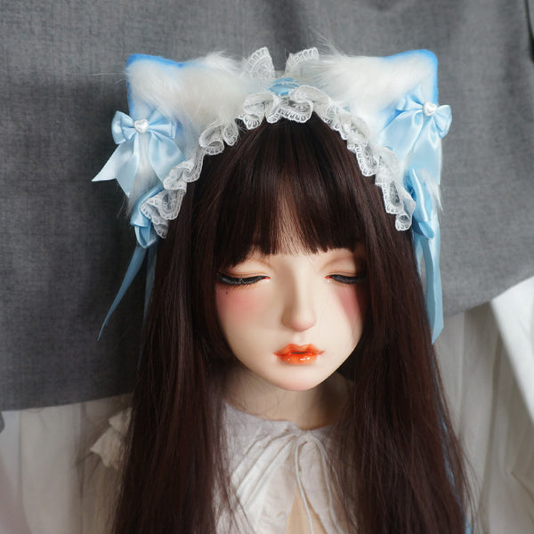 Cat Ear Hair Clip Headband Cute Girl Hair Accessories Lolita Comic Exh