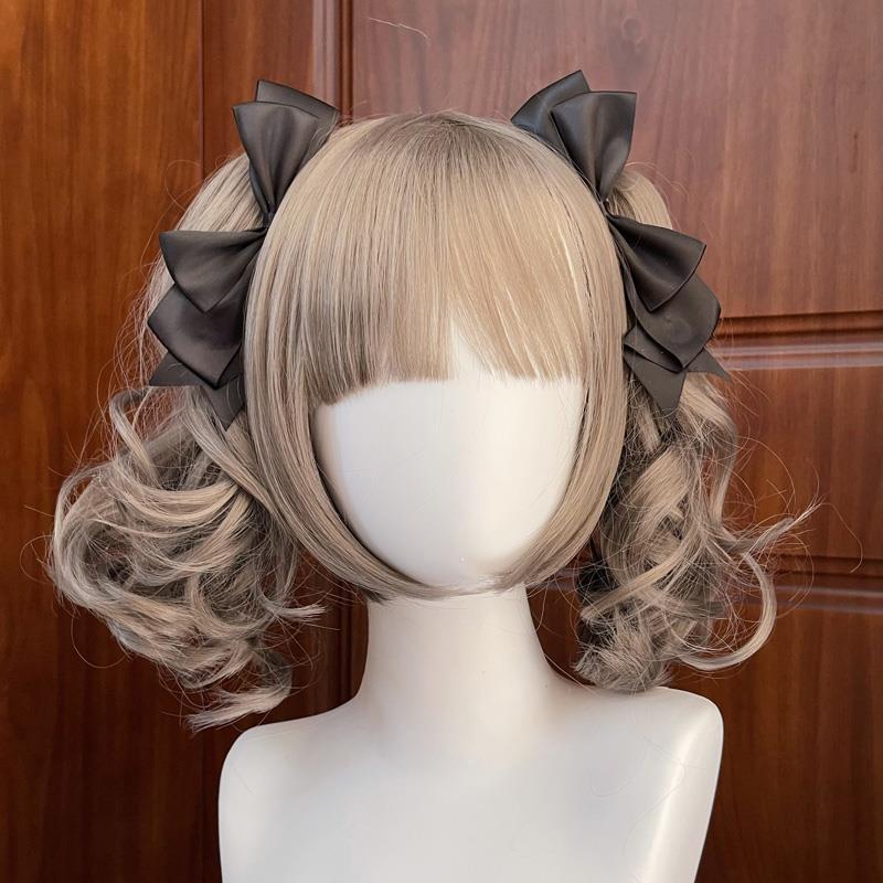 Handmade Bow Hair Clip Cute Lolita Hair Accessory Soft Girl JK Small Item Lolita Sweet Cool Hairpin for Girls