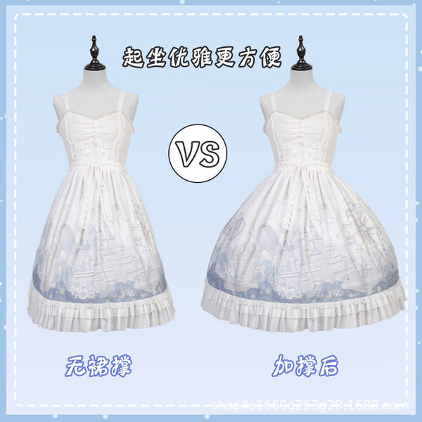 Adjustable Fishbone Petticoat – Bridal Lace Trim Support