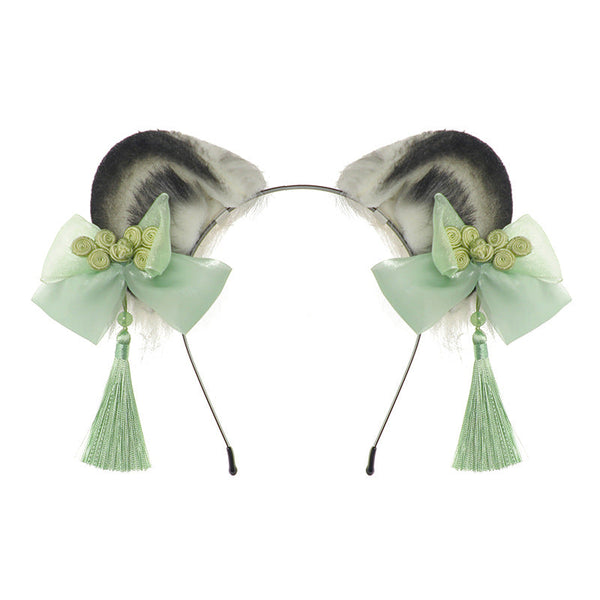 Ancient Style Hanfu Panda Headband - Lolita Tassel National Chinese Girl Accessory - Lolita Fetch