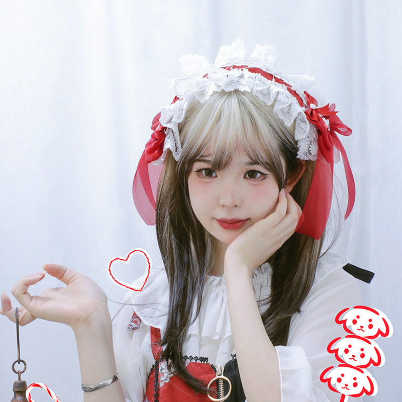 Sweet Lolita Lace Headband - Maid Anime Hair Clip/Hair Tie