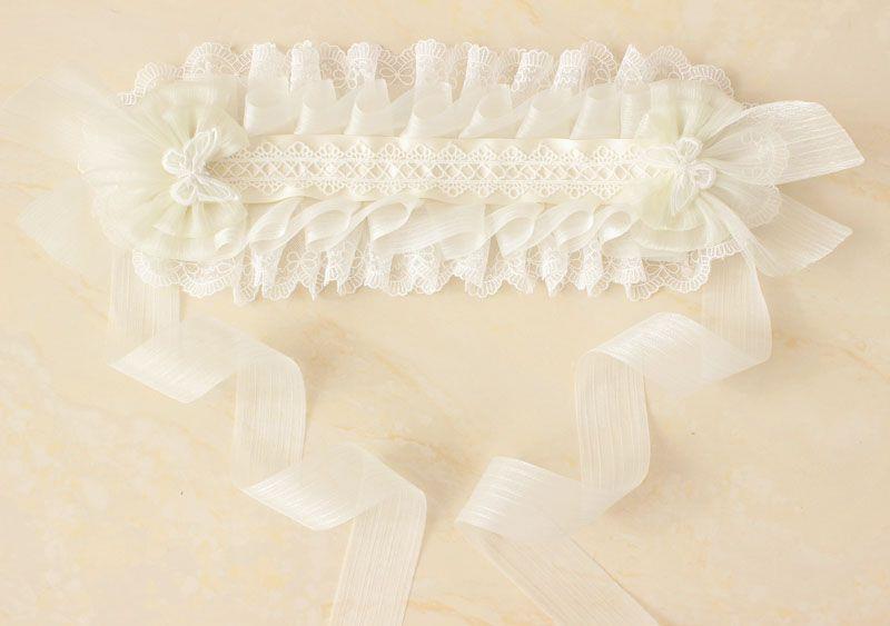 Original Design Milky White Color Small Item Miss Fu La Lolita Wedding Hairband KC Large Butterfly Hair Accessory