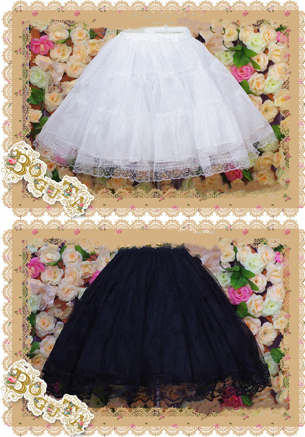 Boguta - A-Line Casual Lolita Petticoat - Three-Layers, Different Length Petticoat