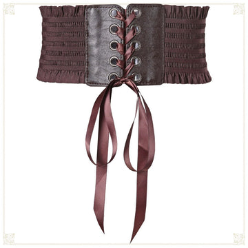 Lolita Lolita Outerwear Lace-Up Waist Punk Gothic Steam Retro Waist Belt Cool Lolita Dress Matching Women Cosplay