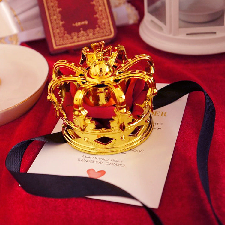 Lolita Tiara King Queen Coronation Gold Silver Rose Cute Lolita COS Crown Tiara