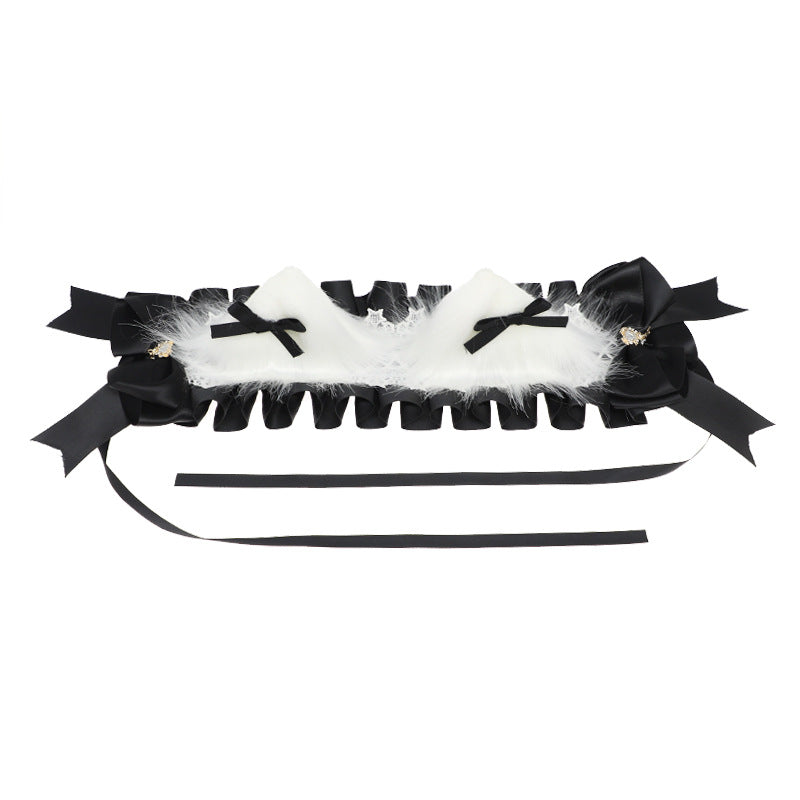 Cute Girl Hair Accessories Lolita Multi-use Clip Bow Hair Ornament Comic Exhibition Costume Cat Ear Hair Clip Cat Ear Hairband