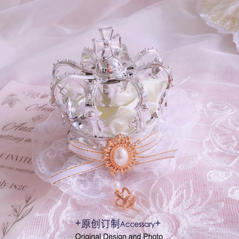 Original Girl Crown Lolita Headwear for Singing, Daily Wear, Princess, Queen Coronation, Lolita Wedding Accessories, Small Items