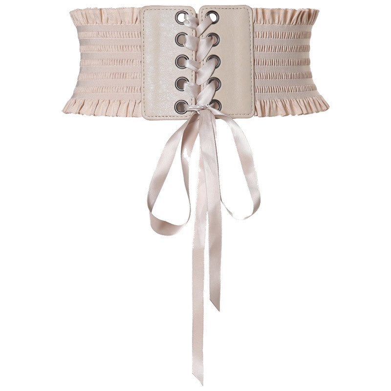 Lolita Lolita Outerwear Lace-Up Waist Punk Gothic Steam Retro Waist Belt Cool Lolita Dress Matching Women Cosplay