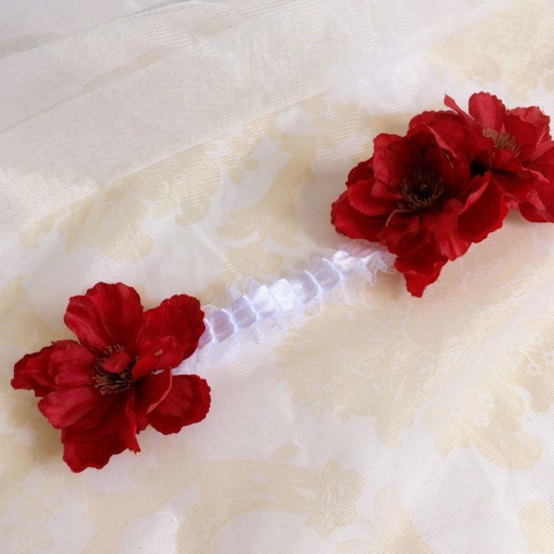 Lolita Handmade Lace Hairband - Gothic Dark Sweet Punk Flower Headwear for Girls