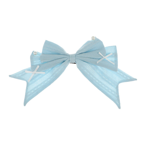 Lolita Back of Head Top Clip - Original Japanese Bow Versatile Hair Accessory - Lolita Fetch