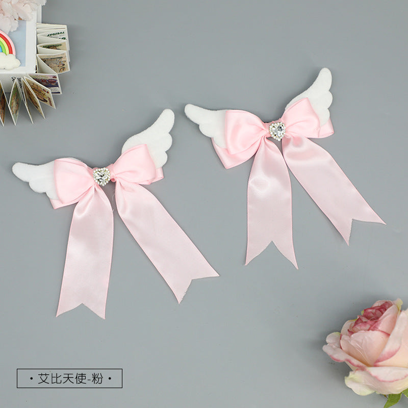 Versatile Sweet & Cool Hair Clips: Japanese Lolita Plush + Punk Handmade Bow Hair Accessories