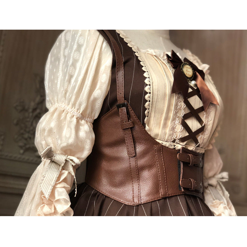 Original Design Holy Waist Cincher Dark Lolita Adjustable Strap Waist Cincher