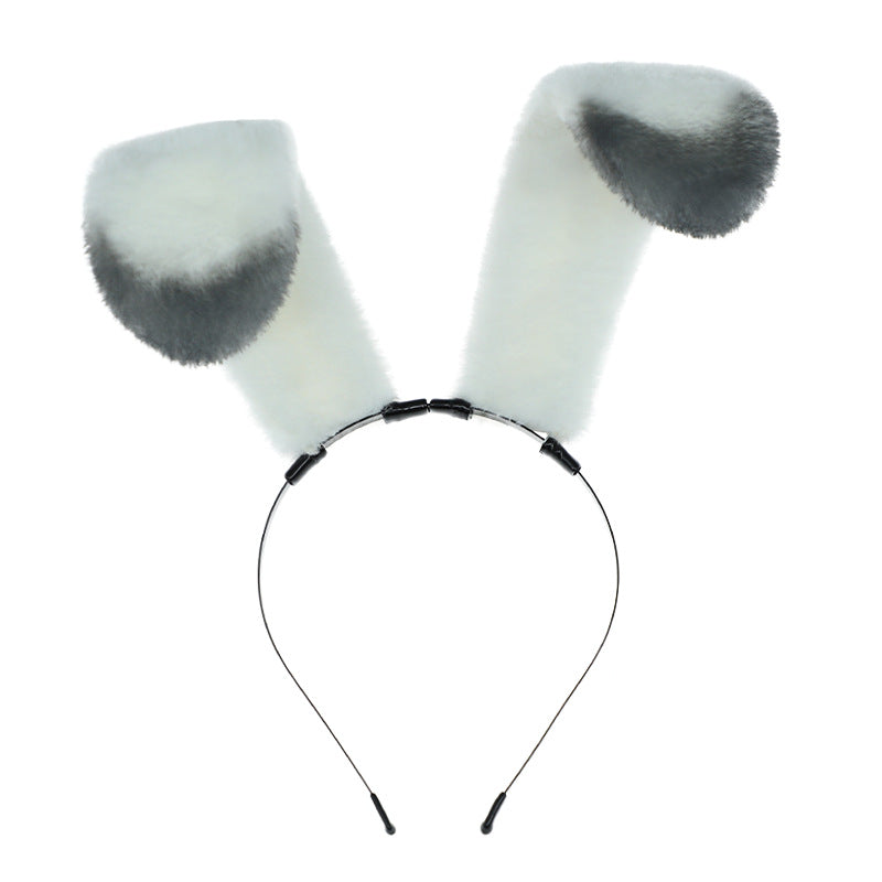 Simulated Plush Animal Ears Star Arctic Rabbit Ear Hair Accessories Comic Con Cosplay Headband Rabbit Police Officer Headwear