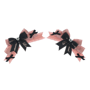 Anime Lolita Hairpin - JK Cute Bow Side Clip for Comic Exhibition & Daily