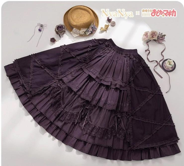 NyaNya - IP Collab Lolita Dress Madoka Kaname Homura Akemi Lolita OP dress