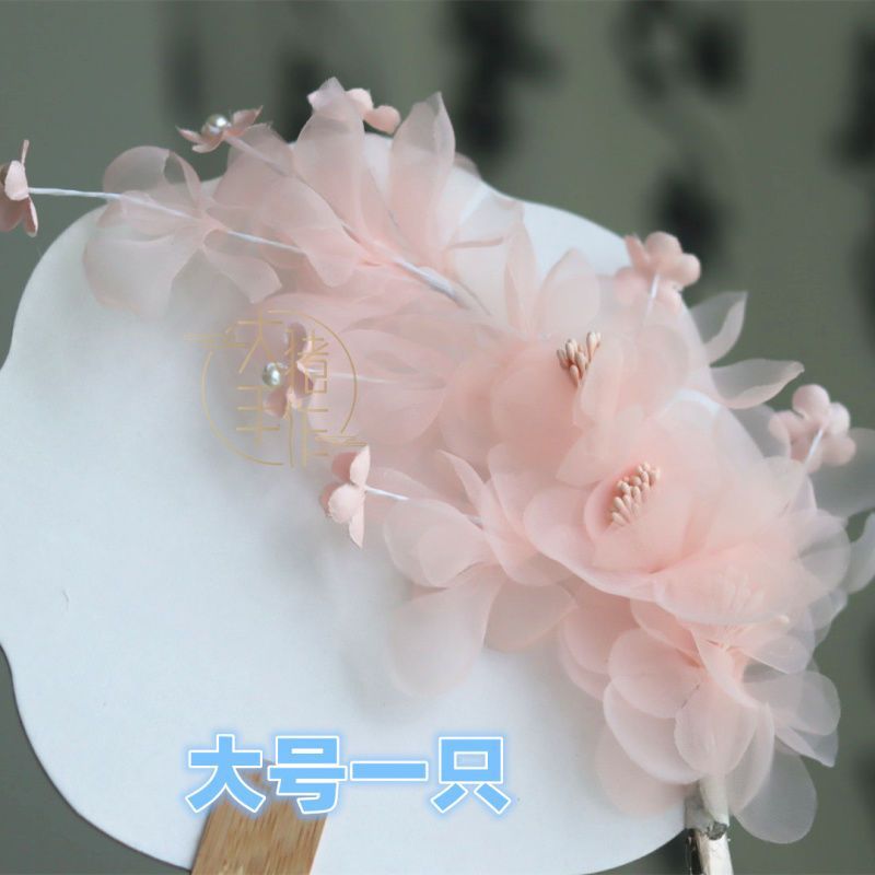 Ancient Style Pink Sheer Flower Branch Hair Clip Fairy Hairpin Ancient Costume Elegant Hanfu Lolita Hair Accessory Headwear