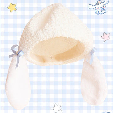 Original Design Big-Eared Dog Fluffy Beret Lolita Cute Cinnamoroll Donut Hat
