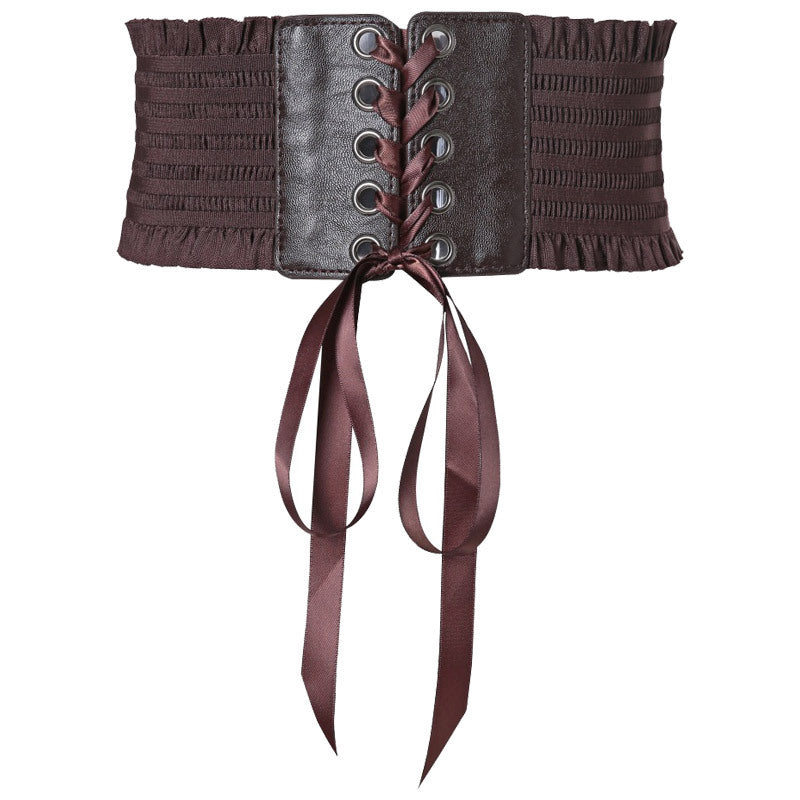 Lolita Lolita Outerwear Lace-Up Waist Punk Gothic Steam Retro Waist Belt Cool Lolita Dress Matching Women Cosplay