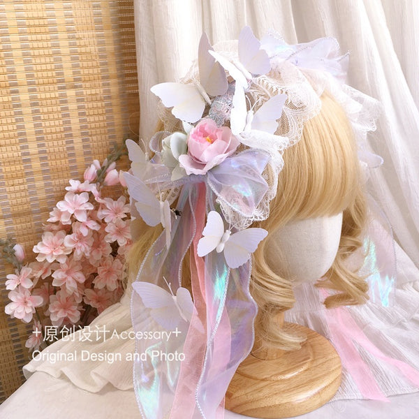 Lolita Hair Accessories 12 Realistic Butterfly Hair Clips Xiaohongshu