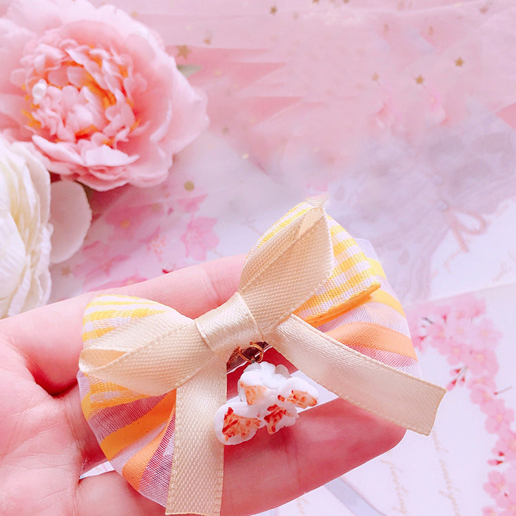 Cute Popcorn Edge Hair Clip Energetic Cute Hair Clip Original Lolita Hair Accessory  Girl Hair Ornament