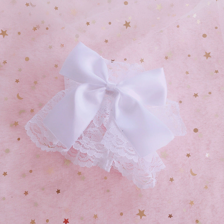 Girly Lolita Lace Hand Sleeves Bowknot Sleeves Lolita Decorative Small Items Cute Dress Small Skirt LO Girl KC