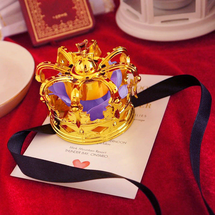 Lolita Tiara King Queen Coronation Gold Silver Rose Cute Lolita COS Crown Tiara