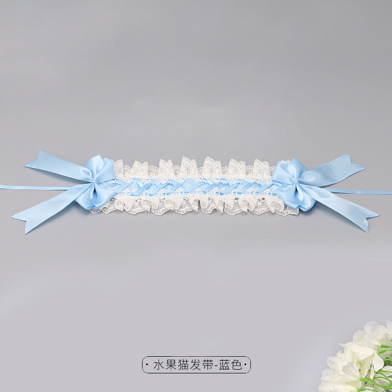 Lolita Hair Accessories In Stock Plush Handmade Multiple Colors Available Party Fashion Accessories Cute Cat Ear Hair Clips