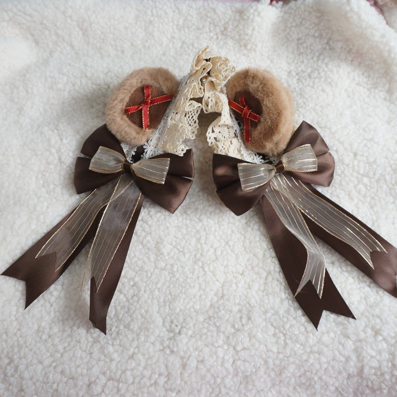Cute Lolita Teddy Bear Ear Headband KC - Crown Hair Accessory