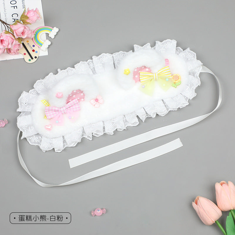 Lolita Japanese Style Girl Hair Accessories Cat Ear Hair Ornament Bow Hair Clip Plush Polka Dot Hairpin Cat Ear Headband