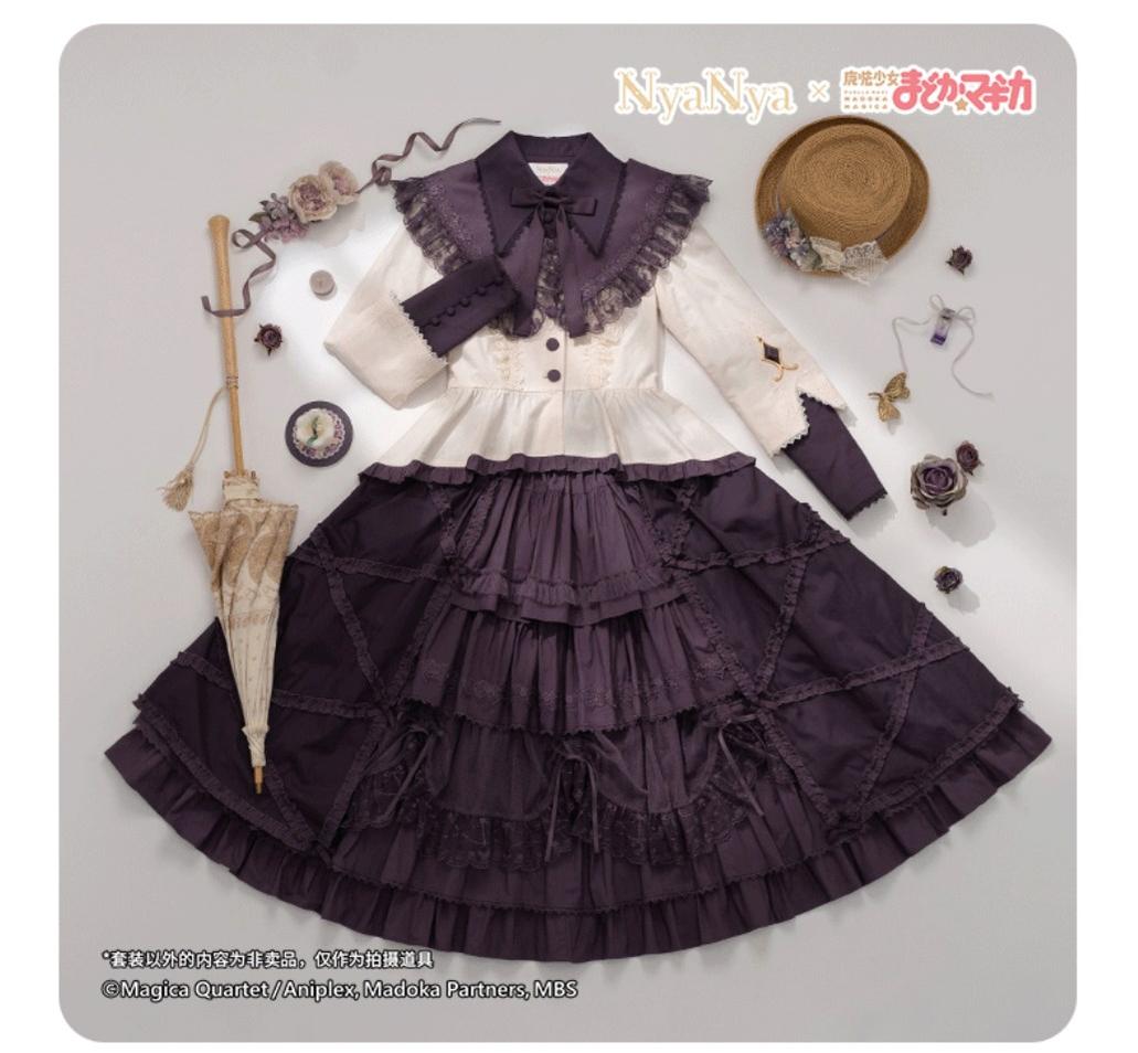 NyaNya - IP Collab Lolita Dress Madoka Kaname Homura Akemi Lolita OP dress