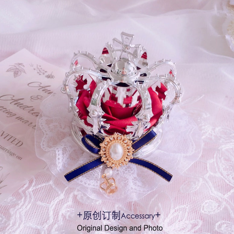 Original Girl Crown Lolita Headwear for Singing, Daily Wear, Princess, Queen Coronation, Lolita Wedding Accessories, Small Items