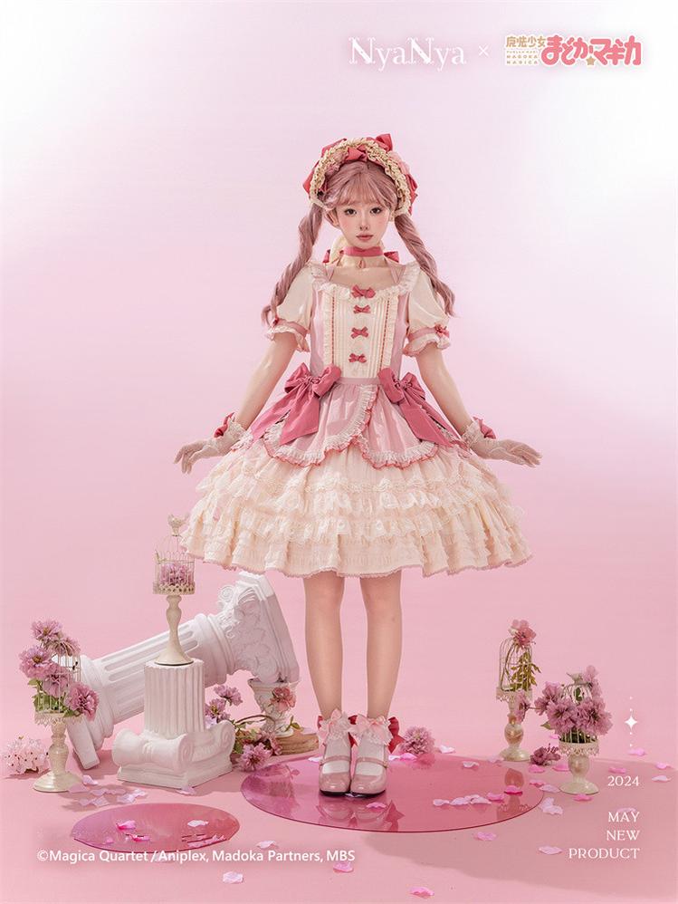 NyaNya - IP Collab Lolita Dress Madoka Kaname Homura Akemi Lolita OP dress