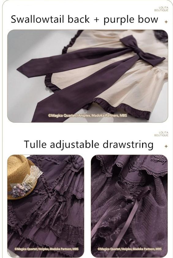 NyaNya - IP Collab Lolita Dress Madoka Kaname Homura Akemi Lolita OP dress