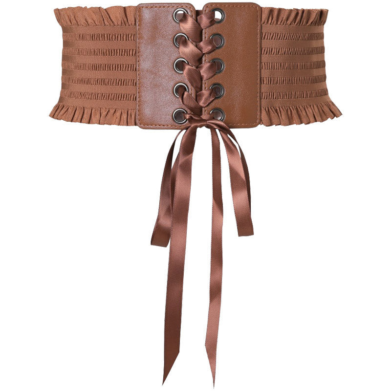 Lolita Lolita Outerwear Lace-Up Waist Punk Gothic Steam Retro Waist Belt Cool Lolita Dress Matching Women Cosplay