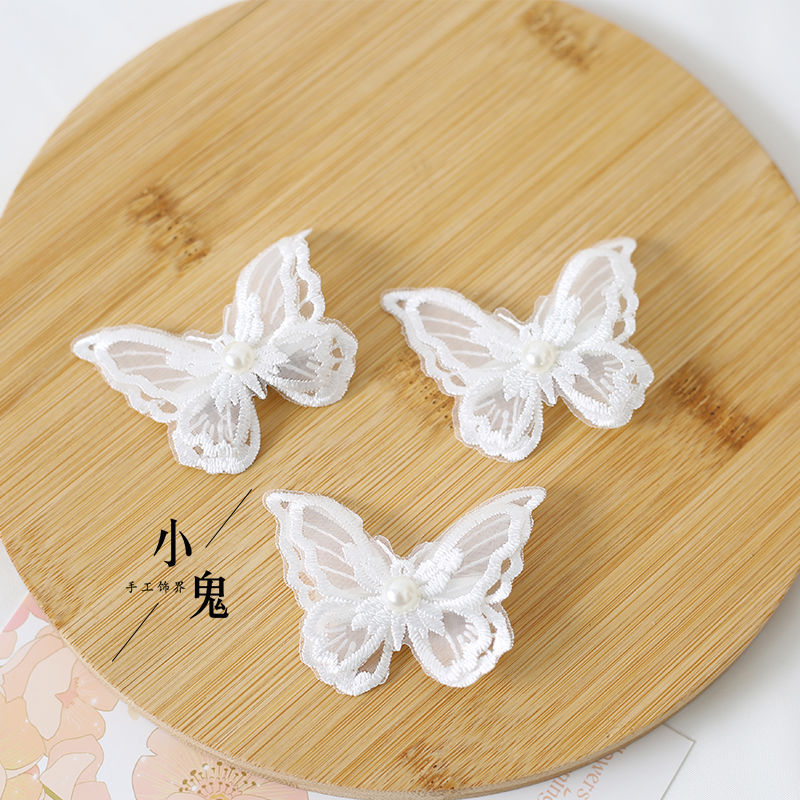 Miss Fula Lolita  Elegant Hairband Lolita Hairband Necklace White Wedding Black Hat