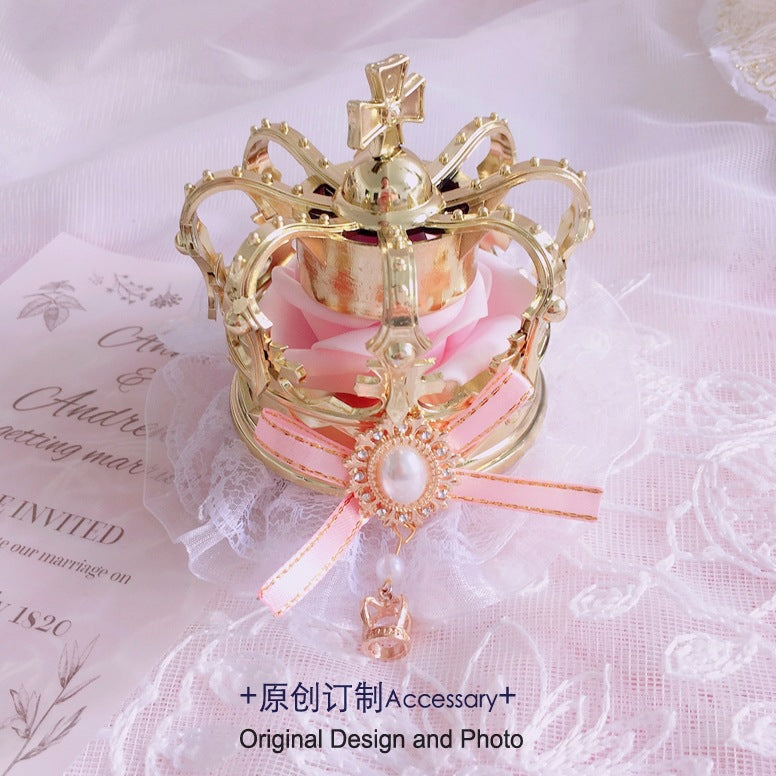 Original Girl Crown Lolita Headwear for Singing, Daily Wear, Princess, Queen Coronation, Lolita Wedding Accessories, Small Items