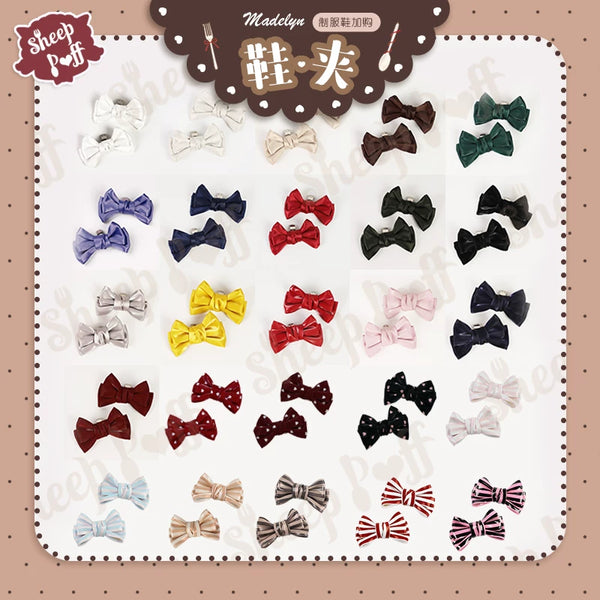 Sheep Puff brand shoe clips with fluffy sheep puff design, add-on accessory for footwear decoration.