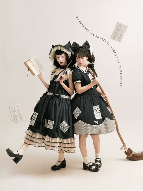 WF My Little Kitten gothic Lolita dress with cat-themed details