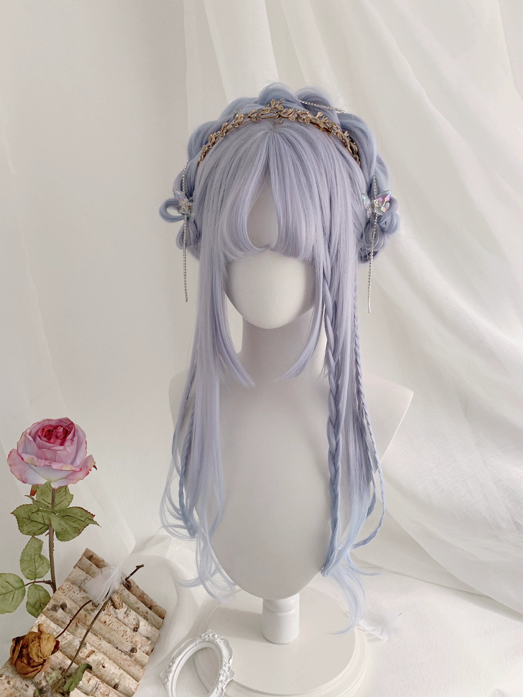 Spot MONKEEP Monkey Bajia, Forest of Goblins - Type I Long Tail Roll 60cm Fairy Tale Fantasy Ice Penetrating Wig