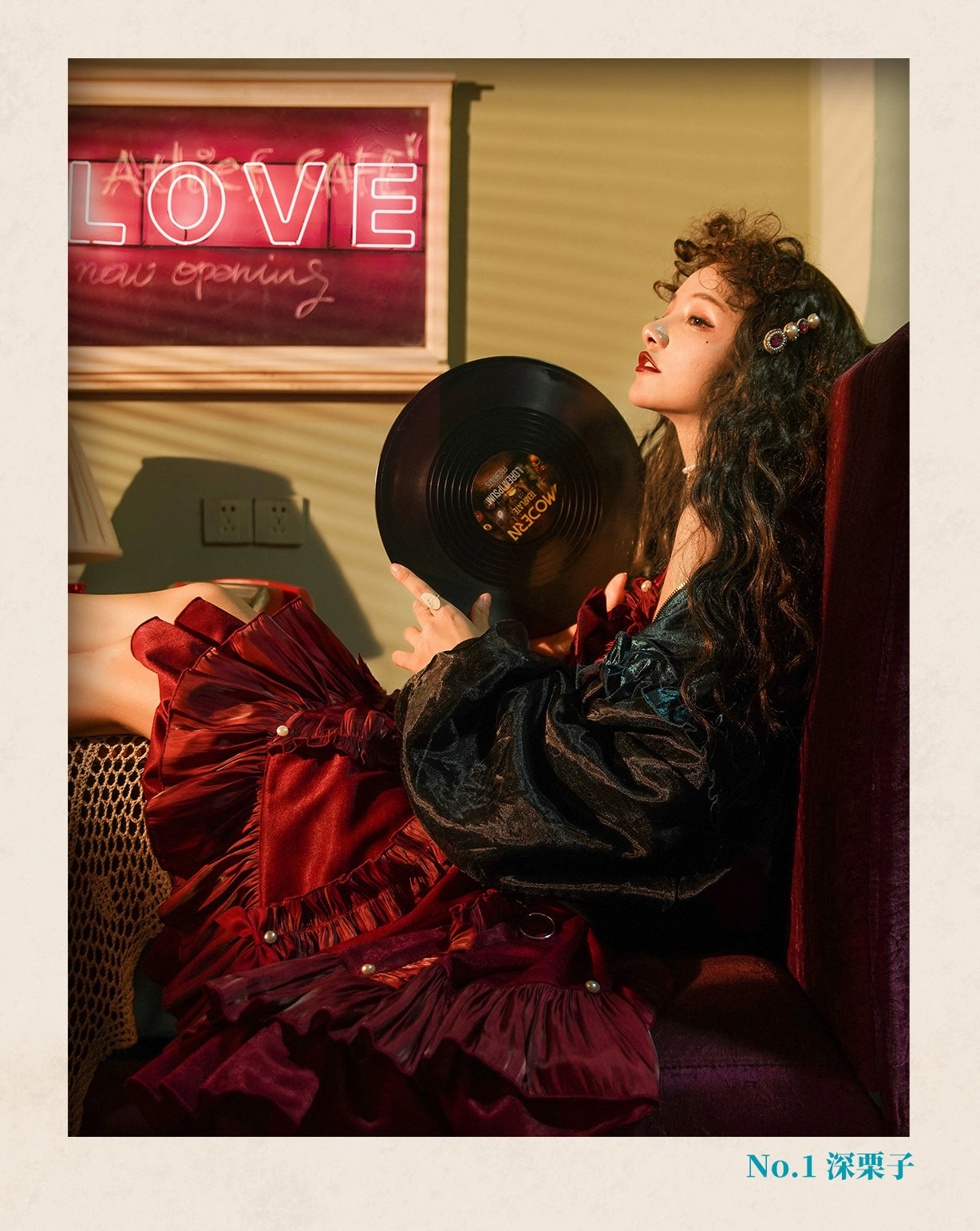 Spot MONKEEP Monkey Bajia GoldenAgeVINTAGE NO.1 Small Roll Bangs 60cm Textured Wig